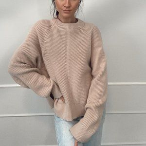 ALLSAINTS Light Pink Sylvie Sweater, Medium